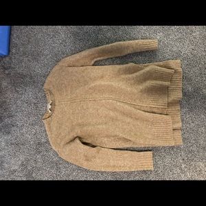 Tan Sweater with Slits